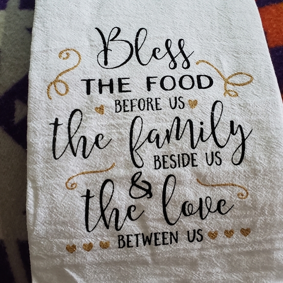 Mabelle Home Collection, set of 5, Cotton, Inspire Saying Kitchen Towels - Picture 6 of 7